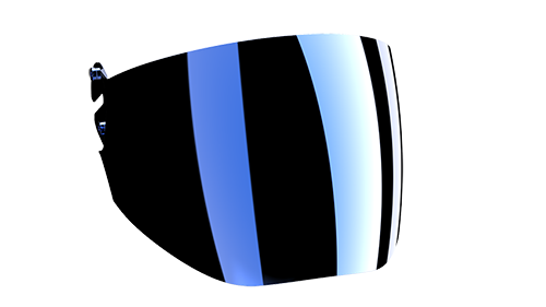 Линза для шлема Cookie G4, сине-зеркальная