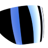 Линза для шлема Cookie G4, сине-зеркальная